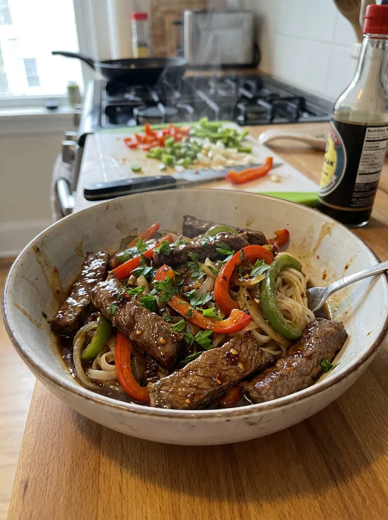 15-Minute Steak Pepper Stir-Fry