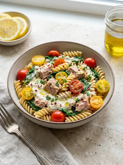15-Minute Tuna Protein Pasta