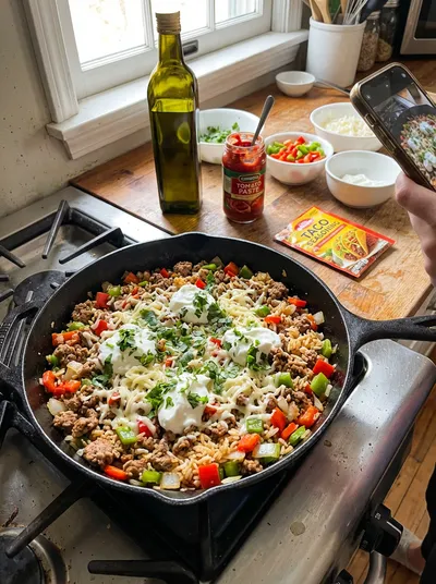 15-Minute Turkey Taco Skillet