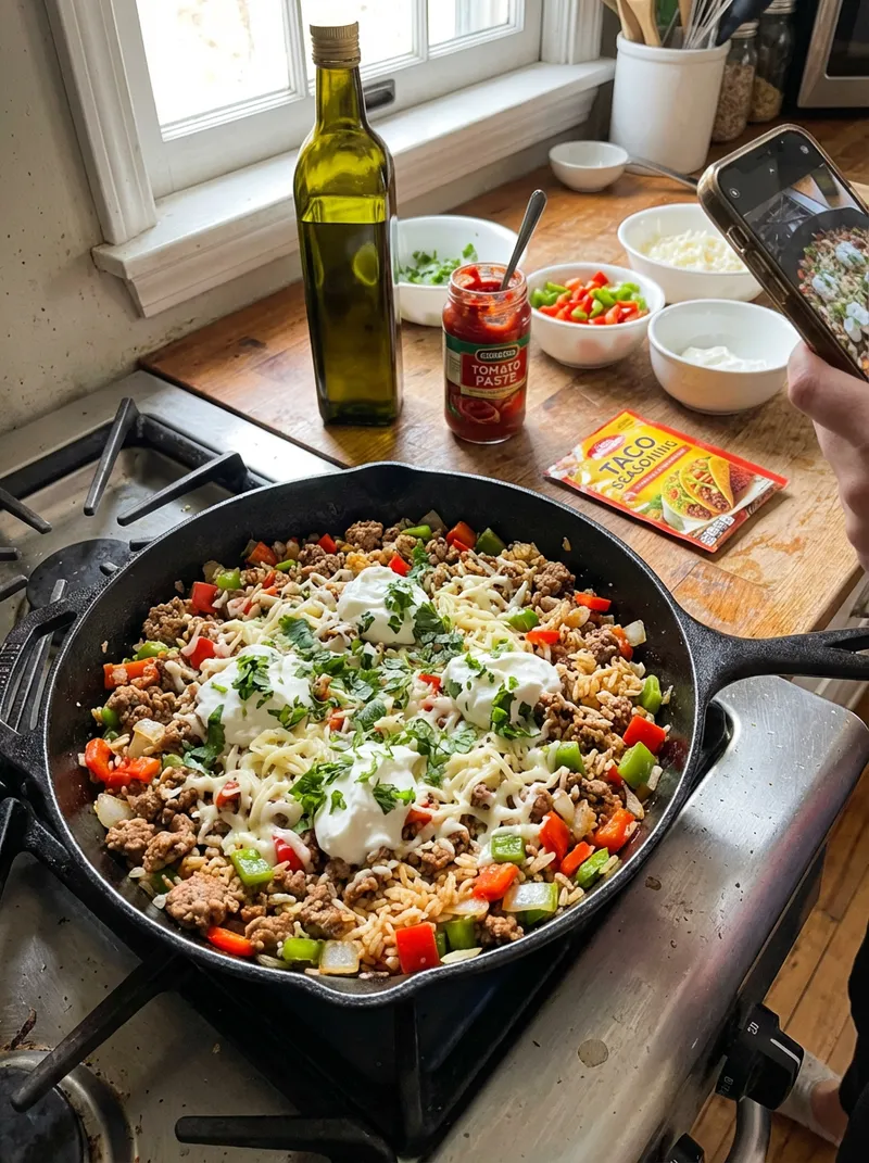 15-Minute Turkey Taco Skillet
