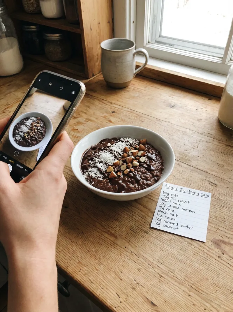 Almond Joy Protein Oats