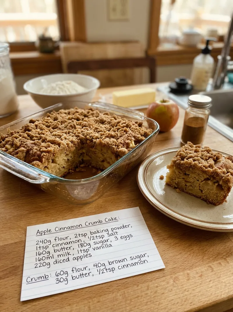 Apple Cinnamon Crumb Cake