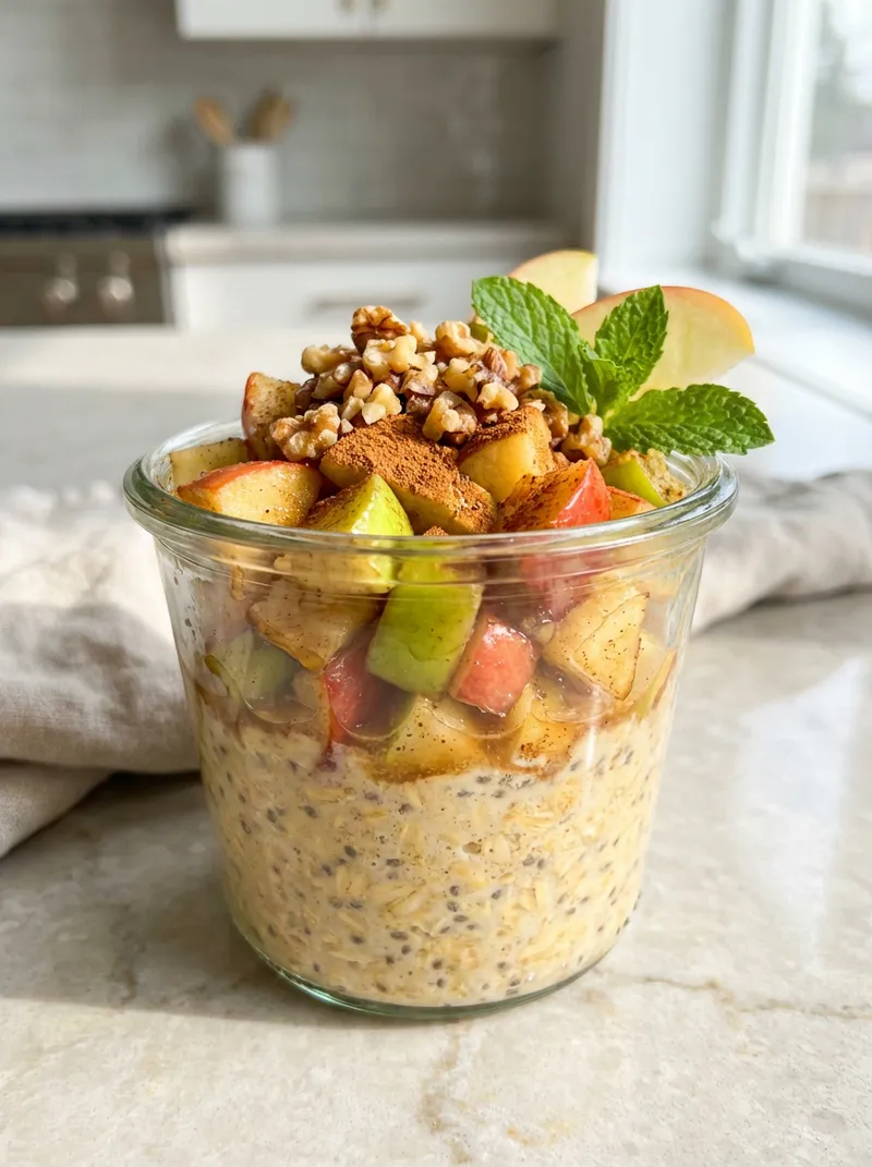 Apple Cinnamon Pie Overnight Oats