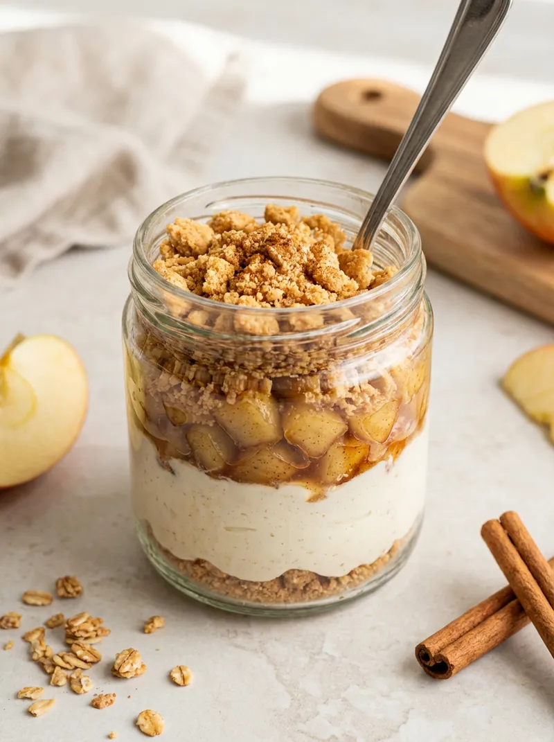 Apple Pie Protein Crumble Jar