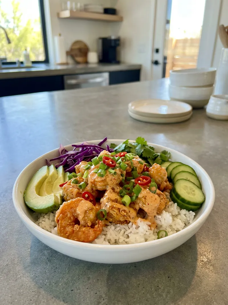 Bang Bang Shrimp Rice Bowls