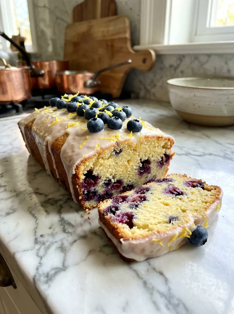 Blueberry Lemon Loaf Cake