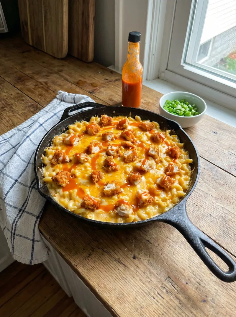 Buffalo Chicken Mac Skillet