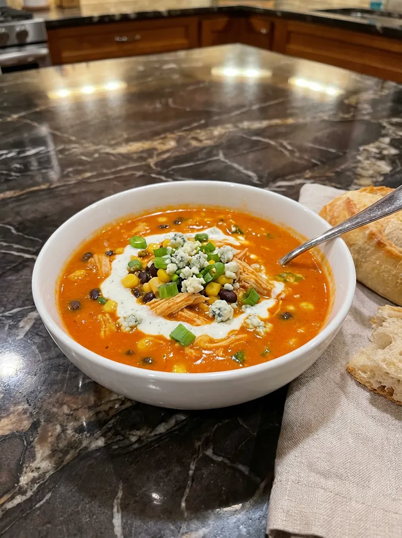 Buffalo Chicken Ranch Soup