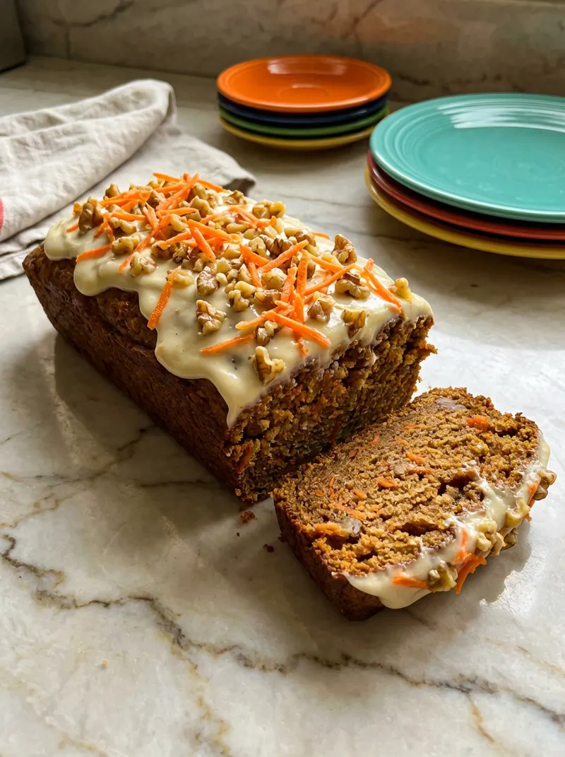 Carrot Walnut Snack Cake