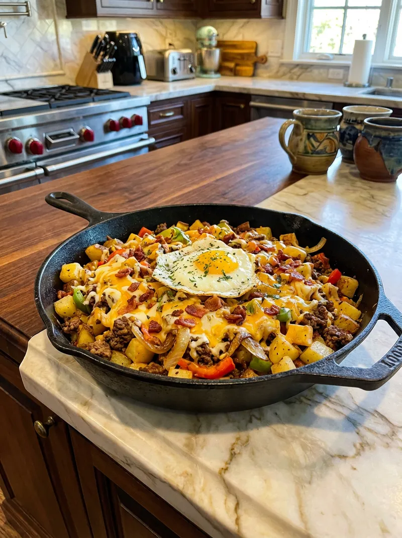 Cheeseburger Potato Skillet