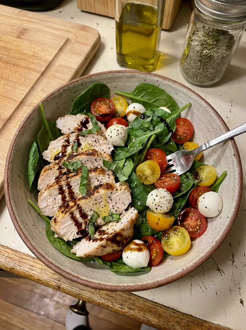 Chicken Caprese Protein Salad