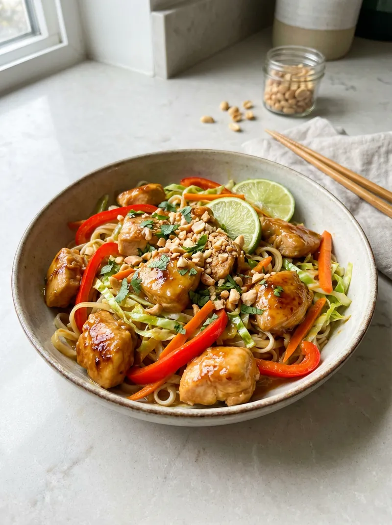 Chicken Satay Stir-Fry