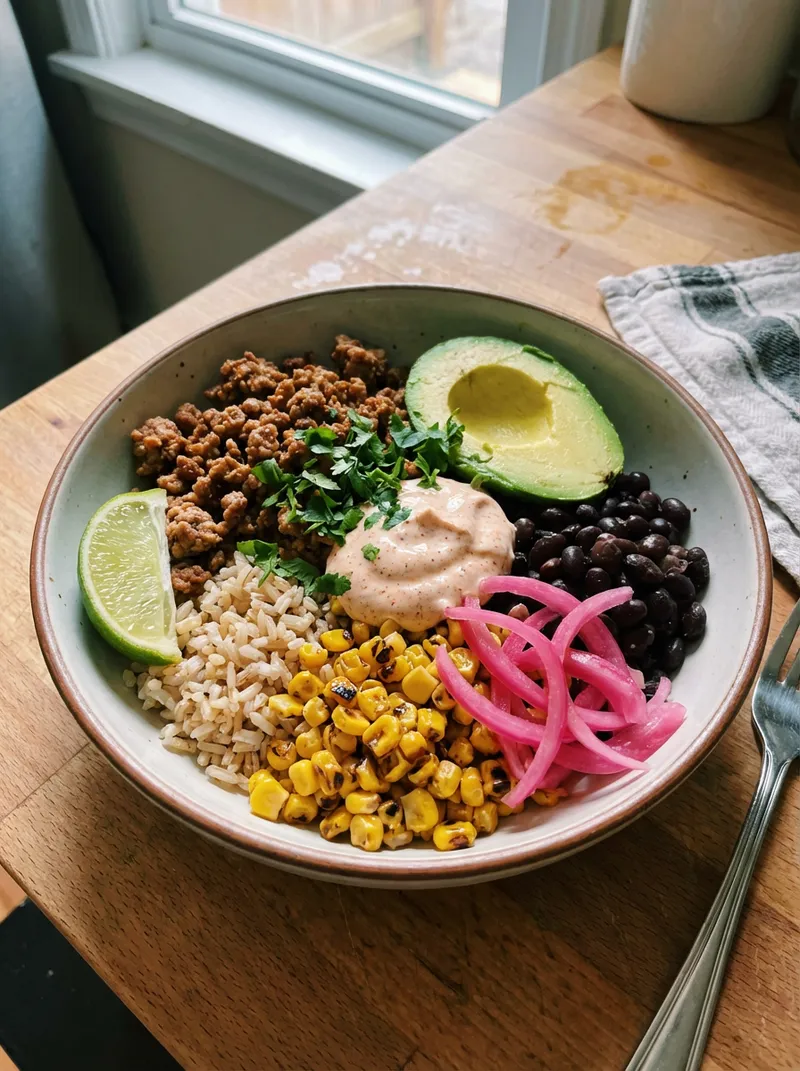 Chipotle Turkey Black Bean Bowl