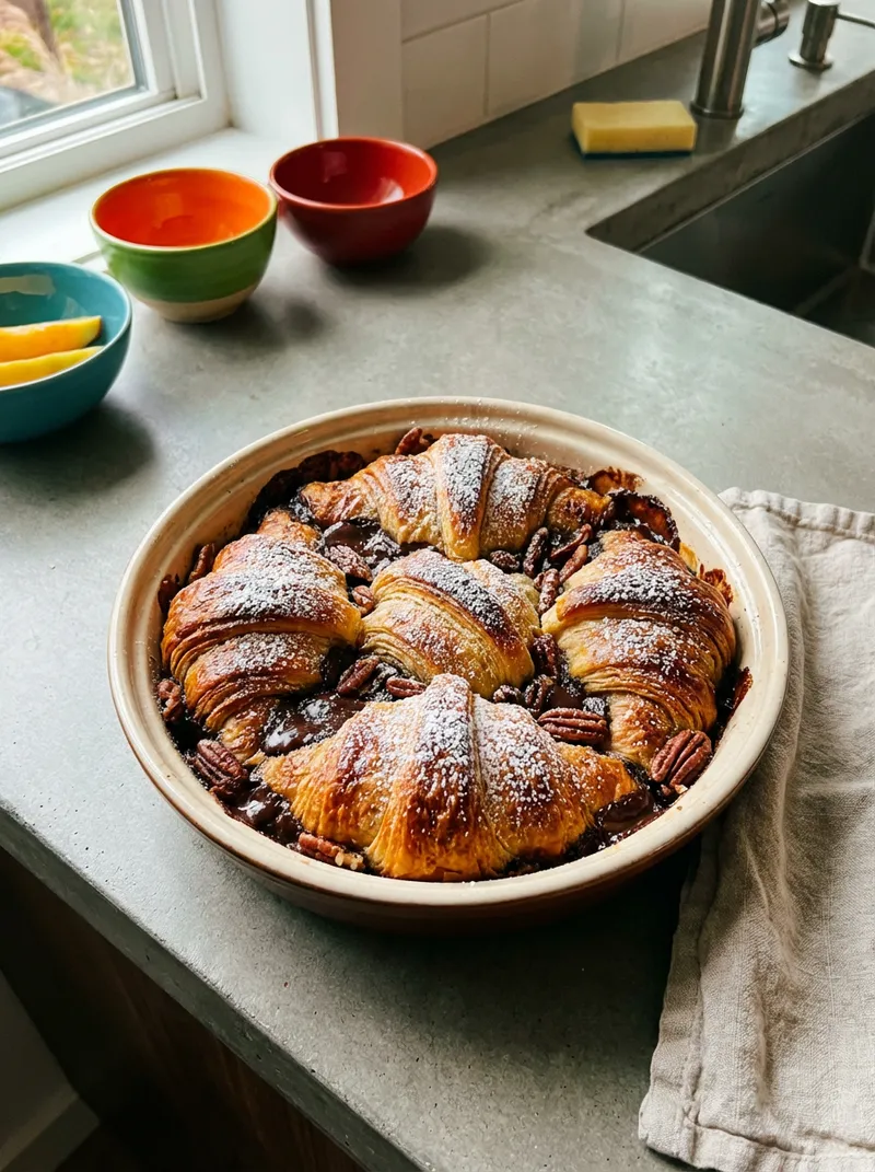 Chocolate Croissant Bake