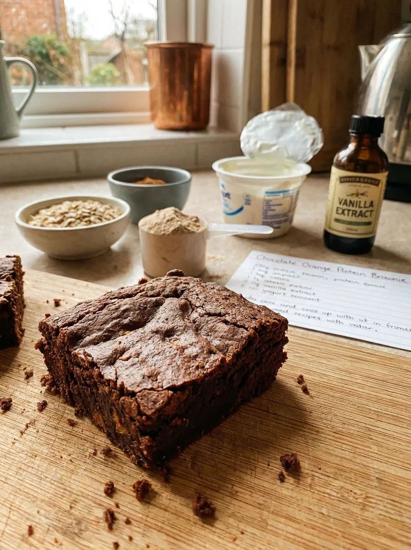 Chocolate Orange Protein Brownie