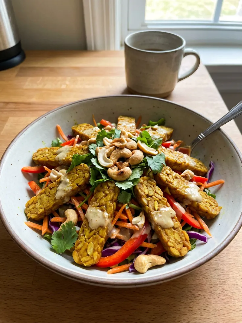 Coconut Curry Tempeh Salad