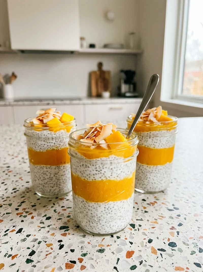 Coconut Mango Chia Cups