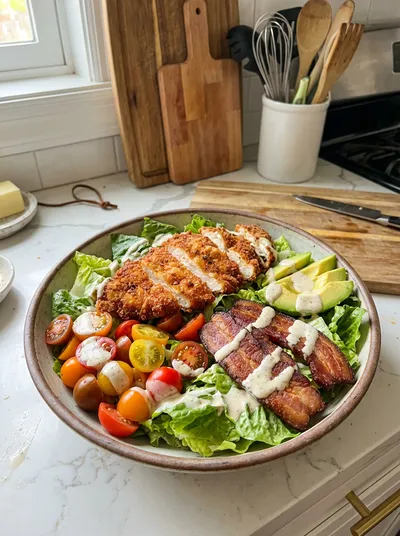 Crispy Chicken BLT Salad
