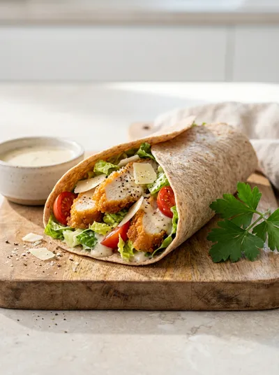 Crispy Chicken Caesar Wrap