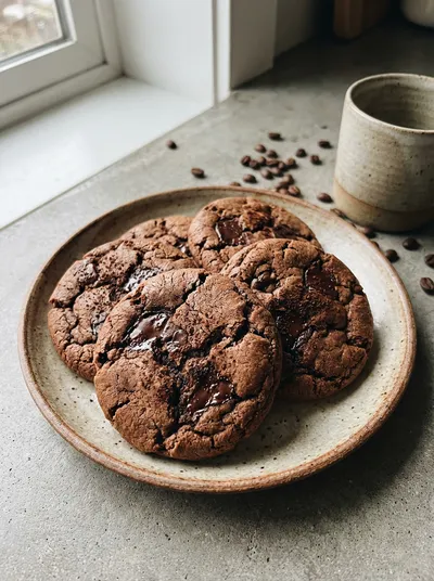 Double Chocolate Espresso Cookies