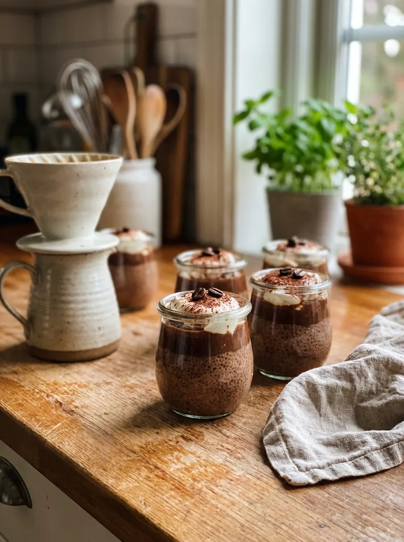 Espresso Chocolate Chia Pots
