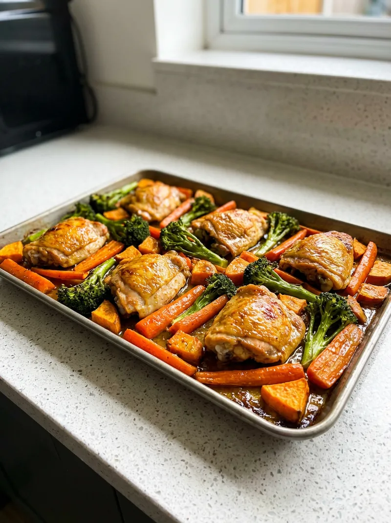 Ginger Miso Chicken Traybake