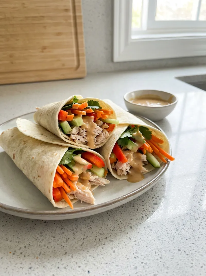 Ginger Miso Turkey Wraps