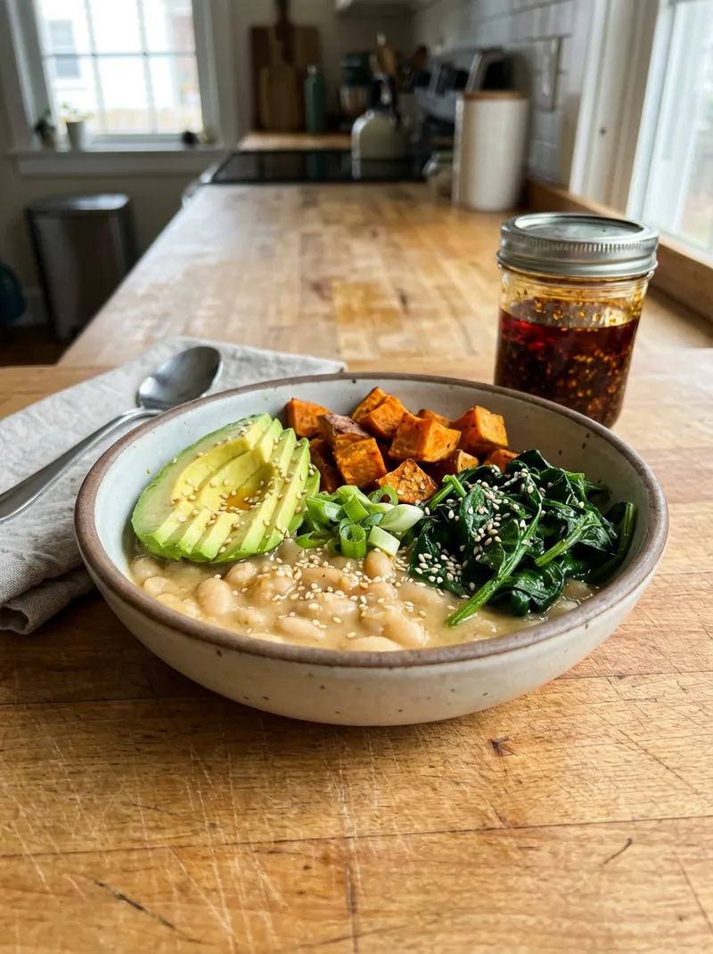 Ginger Miso White Bean Bowls