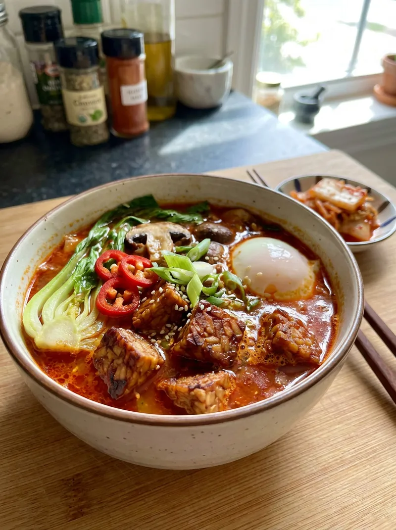 Gochujang Tempeh Soup