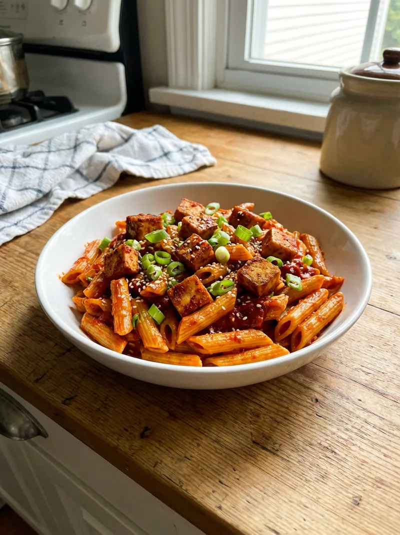 Gochujang Tofu Penne