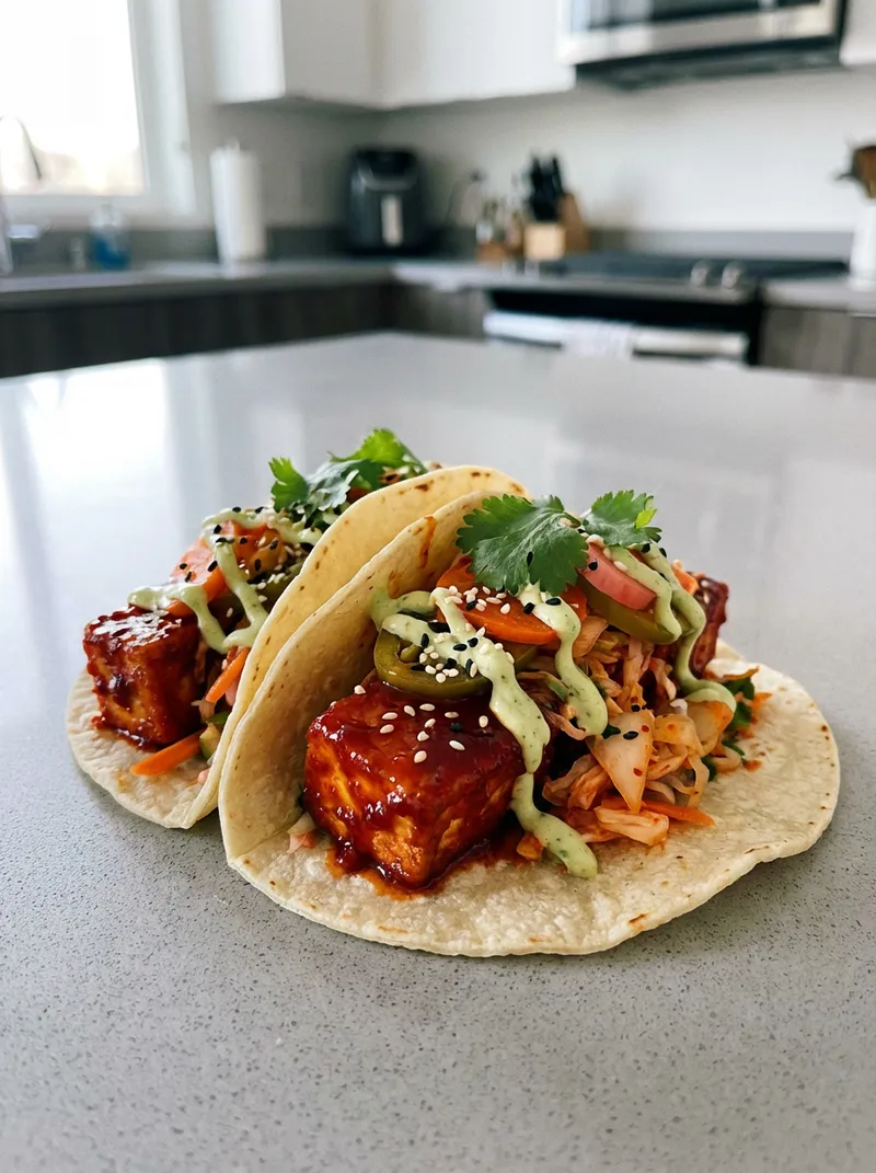 Gochujang Tofu Tacos