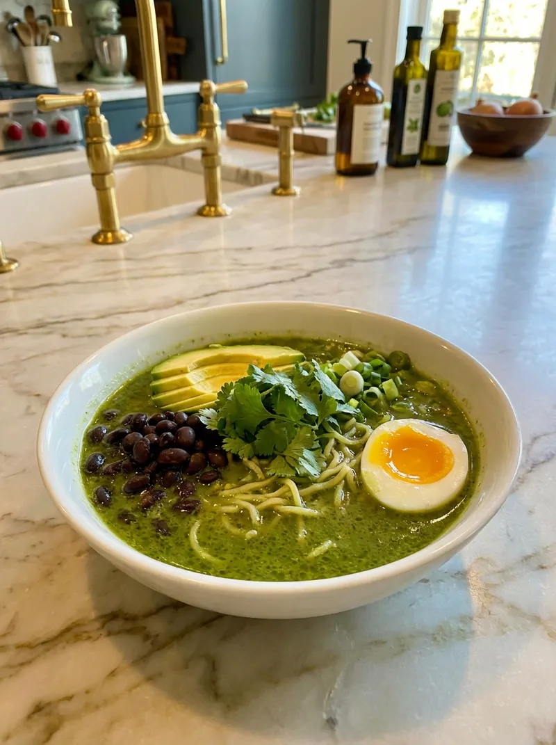 Green Goddess Black Bean Ramen