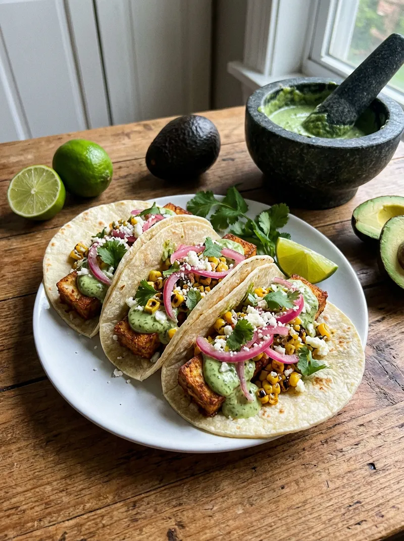 Green Goddess Tofu Tacos