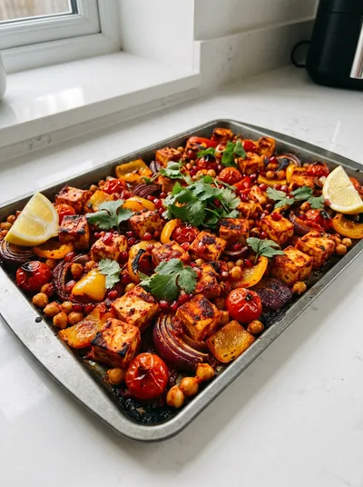 Harissa Tofu Traybake