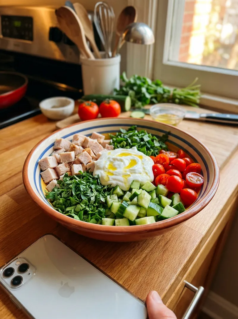 Herbed Yogurt Turkey Bowls