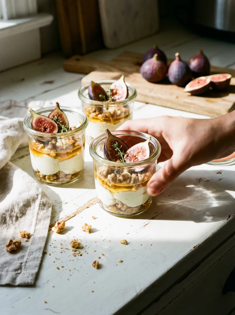 Honey Fig Mascarpone Cups