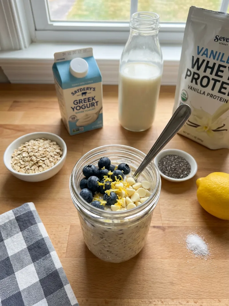 Lemon Blueberry Overnight Oats