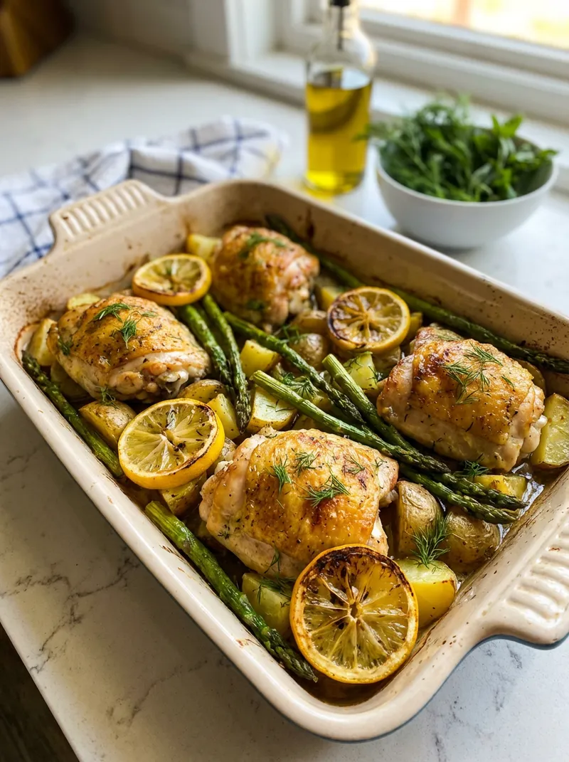 Lemon Dill Chicken Traybake
