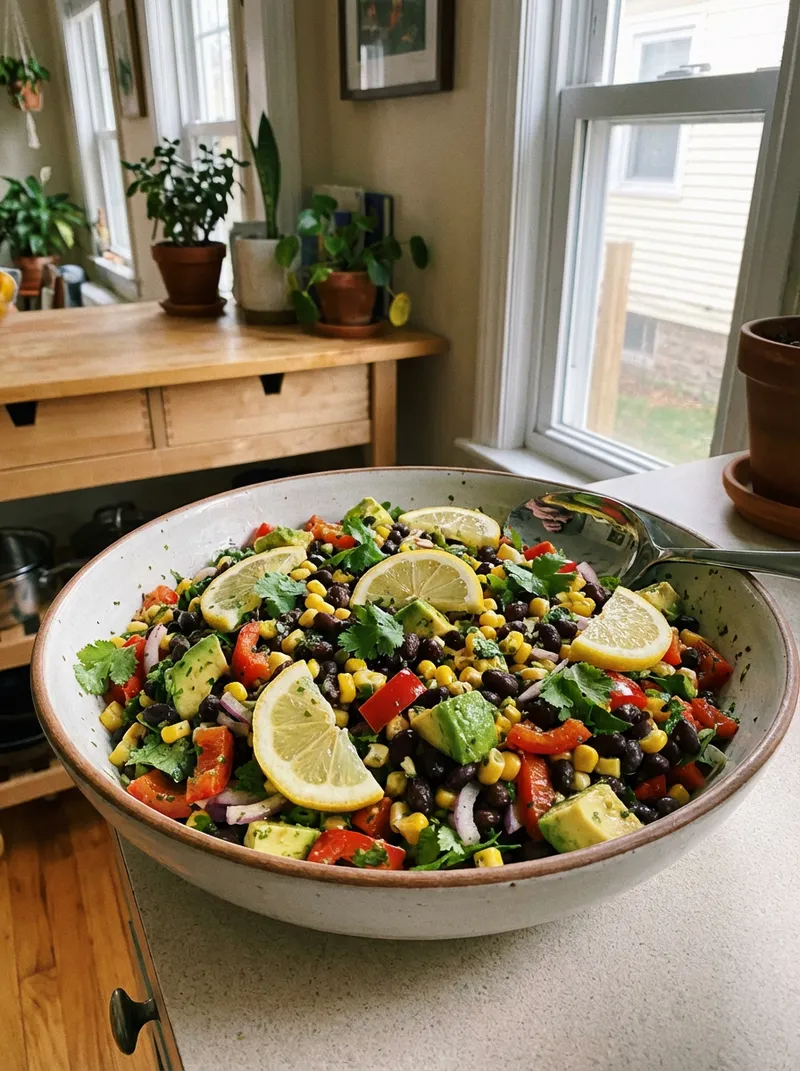 Lemon Herb Black Bean Salad