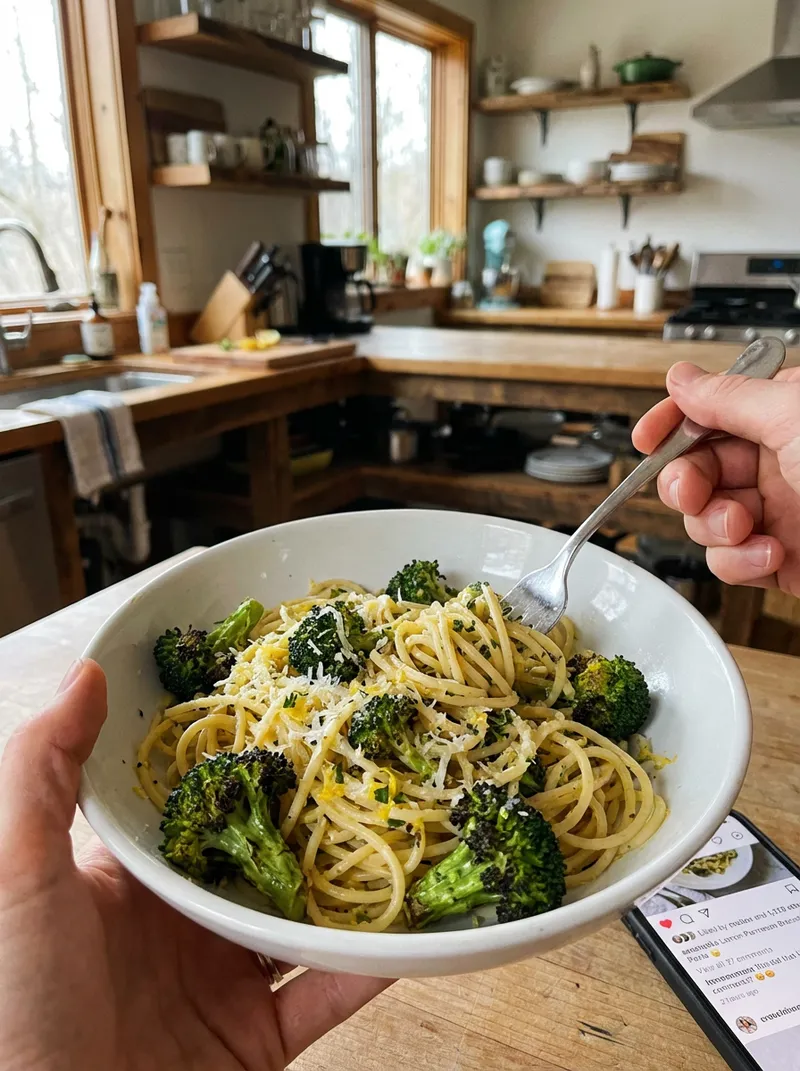 Lemon Parmesan Broccoli Pasta