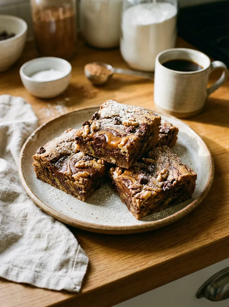 Mocha Walnut Blondies