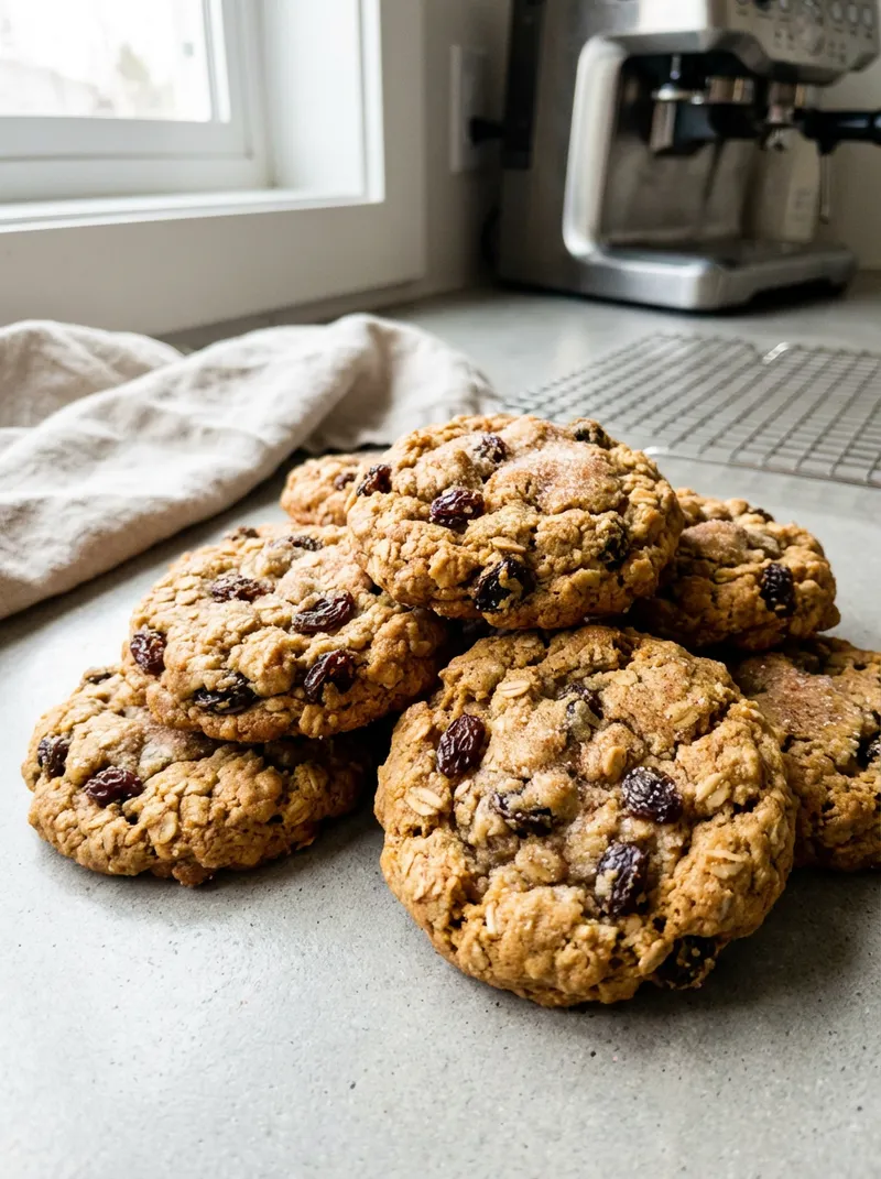 Oatmeal Raisin Cinnamon Cookies