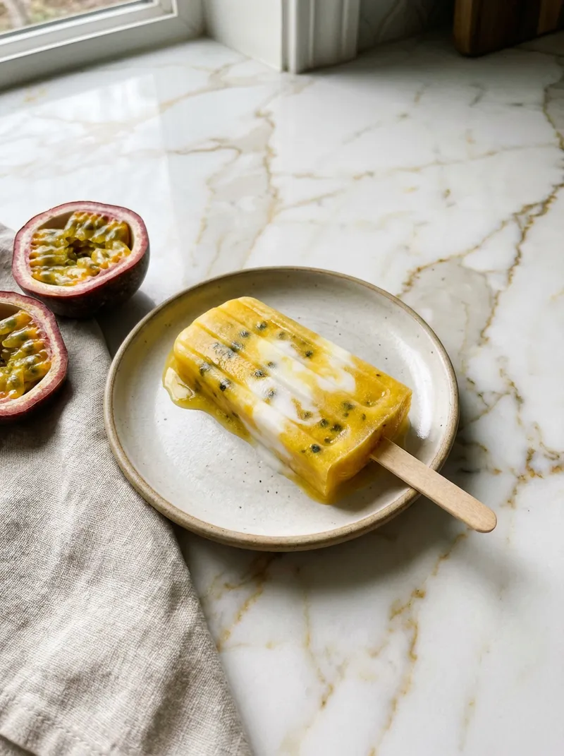 Passion Fruit Coconut Pops
