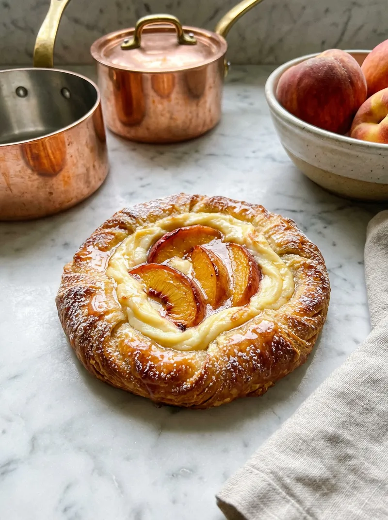 Peach Cream Cheese Danish