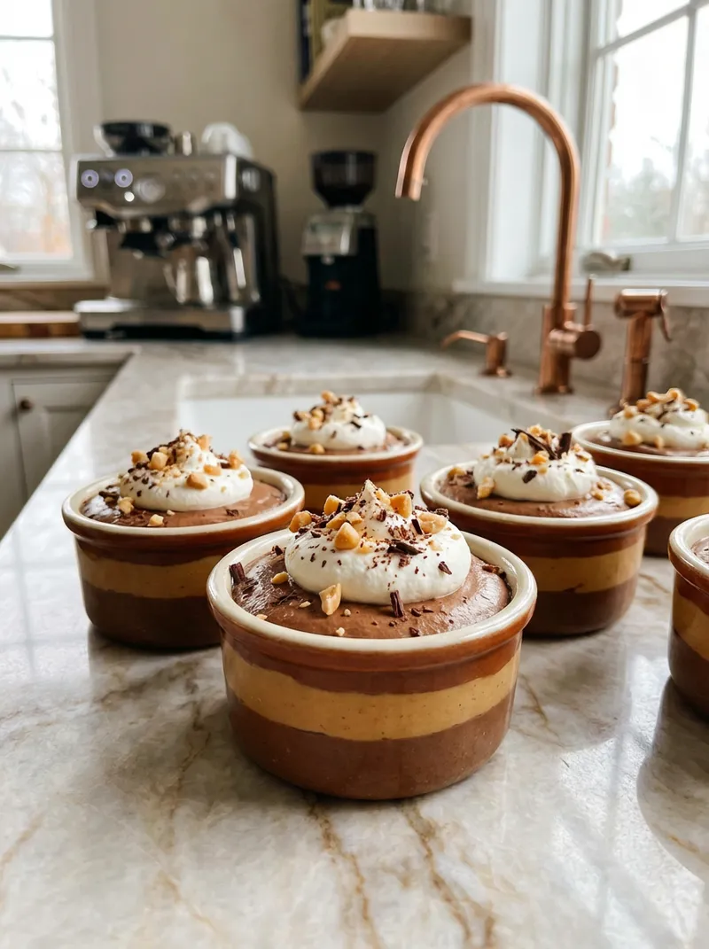 Peanut Butter Chocolate Pots