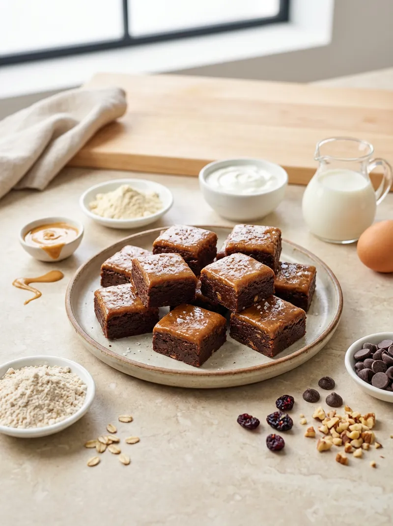 Peanut Butter Protein Brownie Bites