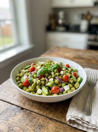 Pesto Chickpea Salad