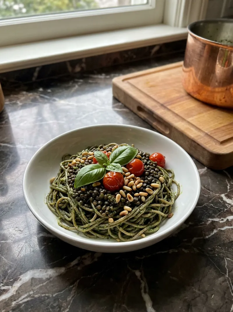 Pesto Lentil Soba