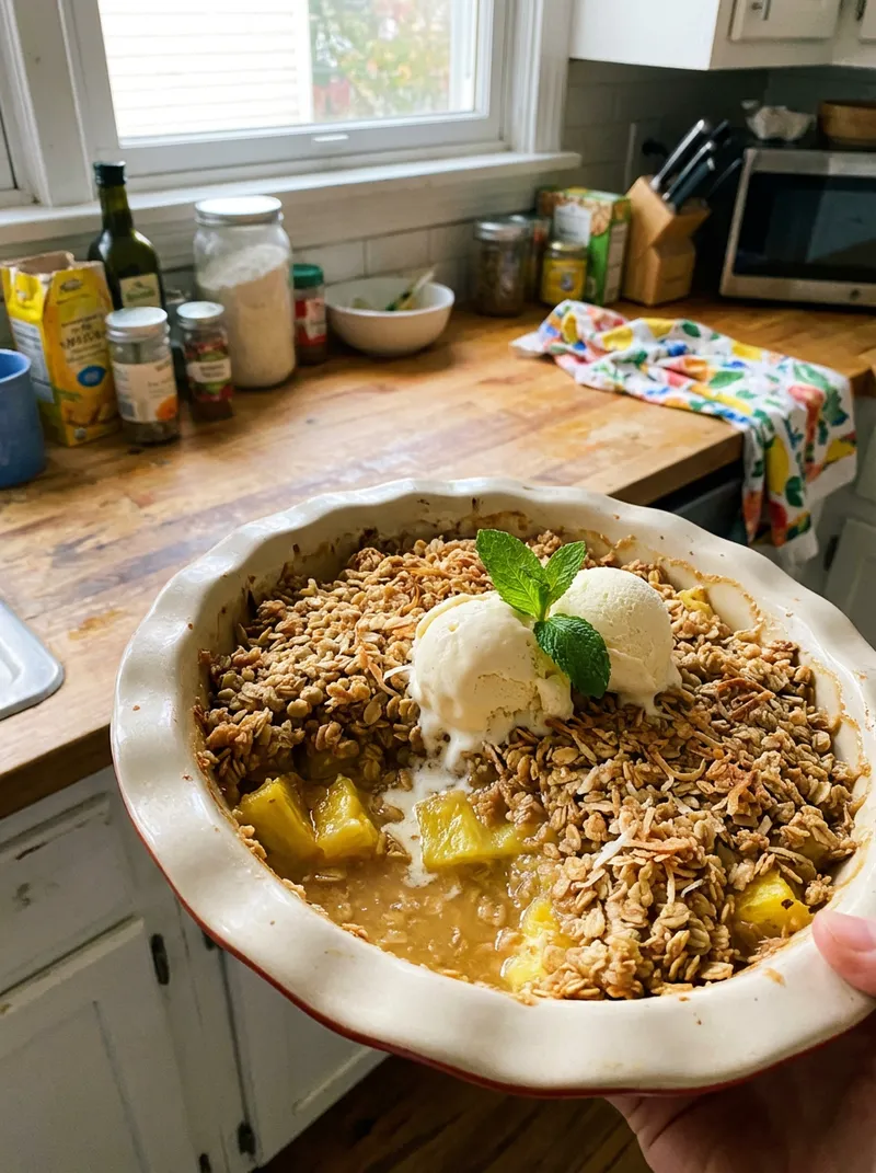 Pineapple Coconut Crisp