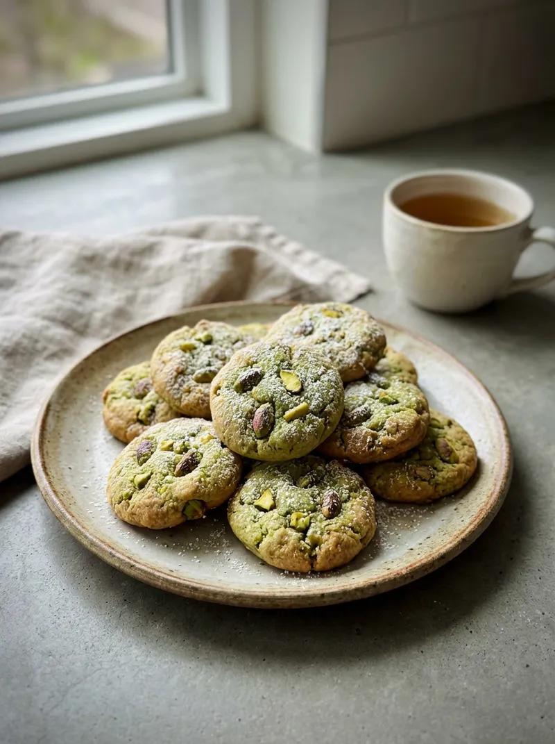 Pistachio Cardamom Cookies